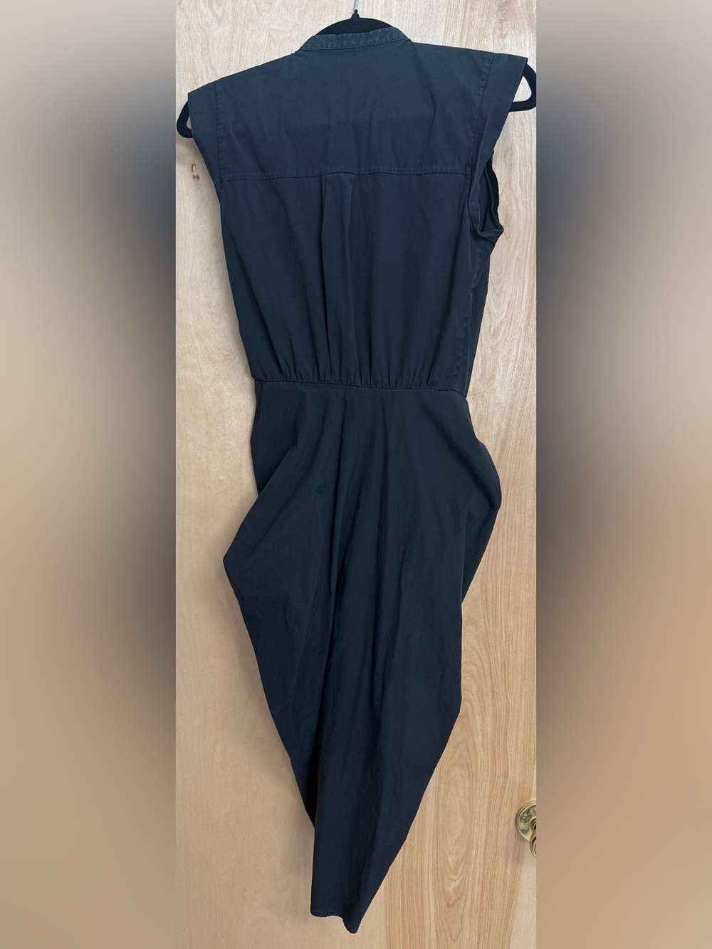 Veronica Beard Asymmetrical Ruched Shirtdress in Black (Size 2 & Size 4) - Picture 8 of 15